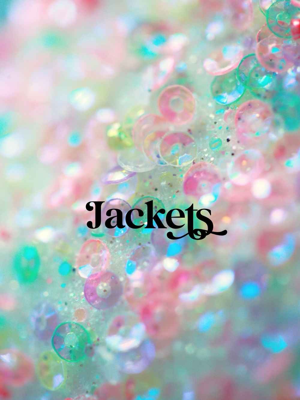 Sequin Jacket - Pastel Iridescent Mix
